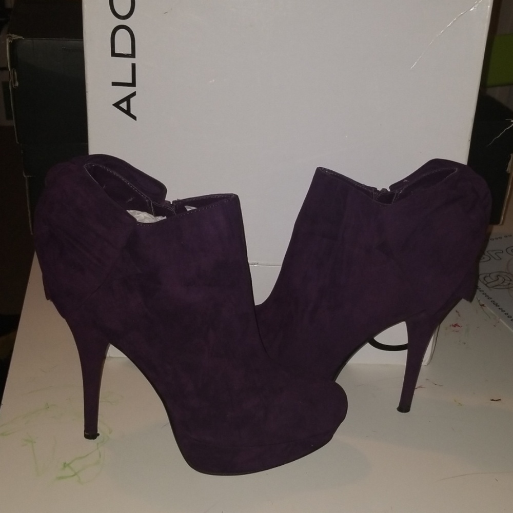 Platform ankle booties